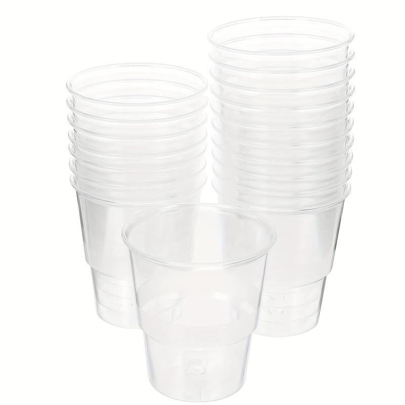 96pcs 5oz Eco Friendly Disposable Plastic Cups for Cold and Hot Drinks
