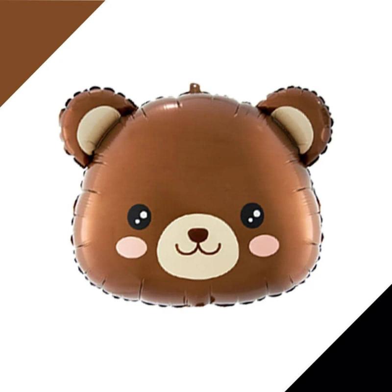 5pcs Brown Bear Themed Forest Party Decoration Balloon