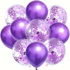 10pcs Sequined Metal Latex Balloons 30 48 cm Party Wedding Decoration