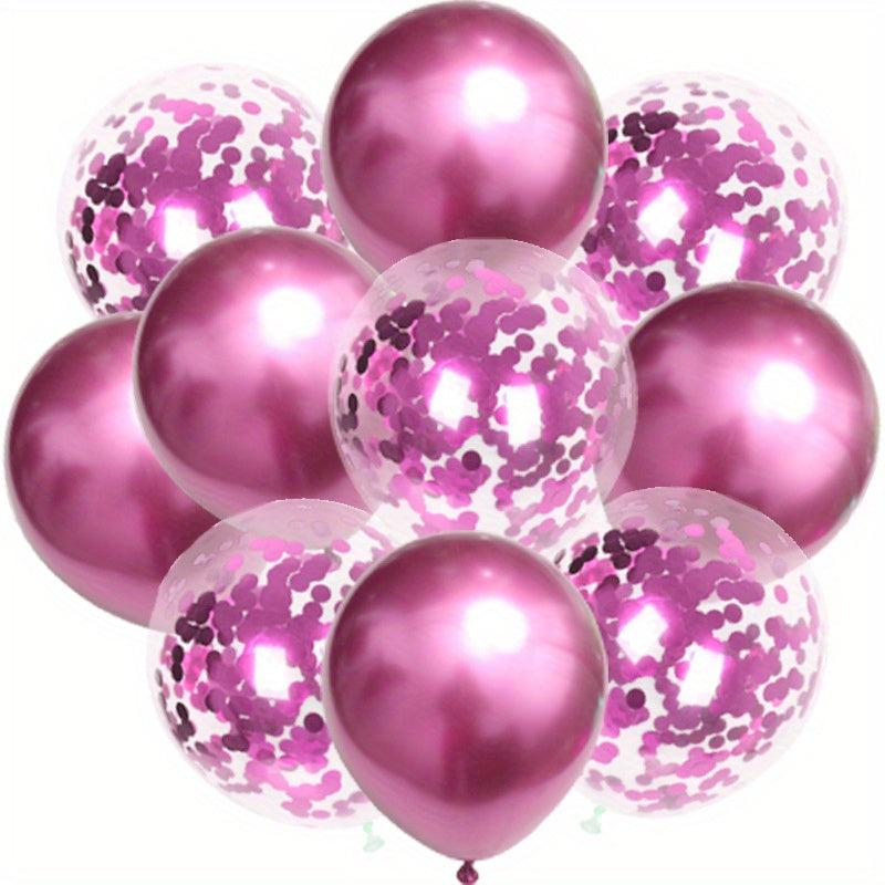 10pcs Sequined Metal Latex Balloons 30 48 cm Party Wedding Decoration
