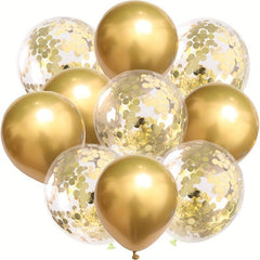 10pcs Sequined Metal Latex Balloons 30 48 cm Party Wedding Decoration