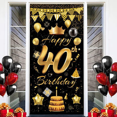 40th Birthday Happy Doorplate Decoration Supplies