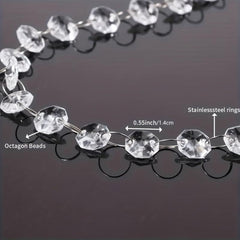 1m Acrylic Crystal Curtains Wedding Party Home Decor