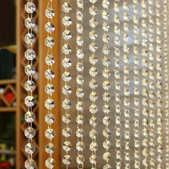 1m Acrylic Crystal Curtains Wedding Party Home Decor