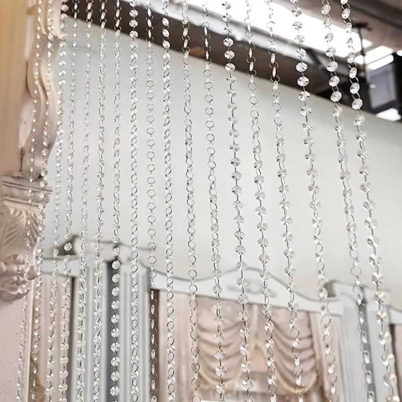 1m Acrylic Crystal Curtains Wedding Party Home Decor