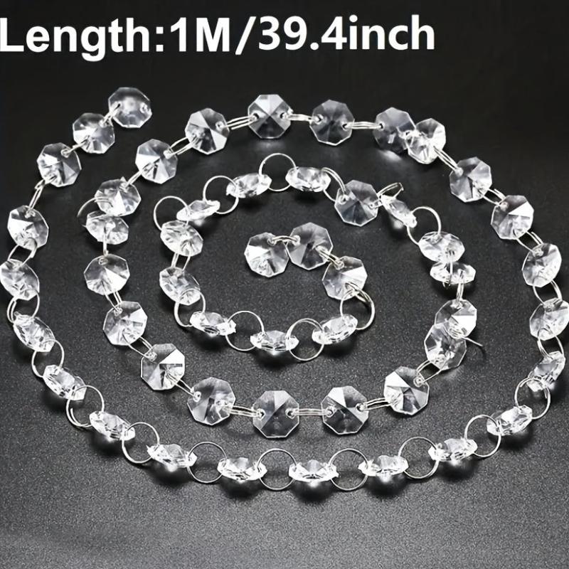 1m Acrylic Crystal Curtains Wedding Party Home Decor