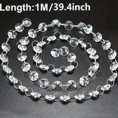 1m Acrylic Crystal Curtains Wedding Party Home Decor