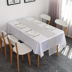 10 Pack Silver Gray Satin Table Runner 30x274 cm Long Silk Fabric Wedding