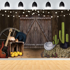 Vintage Western Cowboy Backdrop for Photography