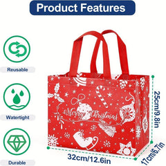 4pcs Christmas Gift Bags Xmas Party Supplies