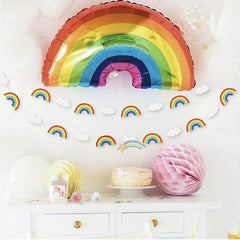 Rainbow Clouds Paper Sheet String Birthday Party Decoration