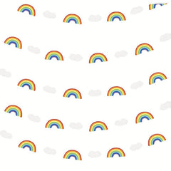 Rainbow Clouds Paper Sheet String Birthday Party Decoration