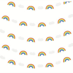 Rainbow Clouds Paper Sheet String Birthday Party Decoration