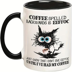 Eeffoc Spelled Backwards Mug - Insulated Coffee Cup