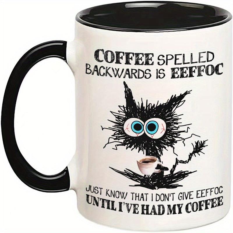 Eeffoc Spelled Backwards Mug - Insulated Coffee Cup