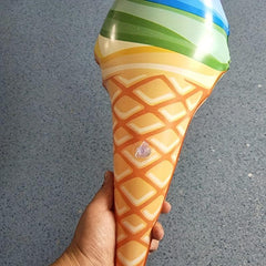 Inflatable Ice Cream Cone Photo Props for Water Park Vacation