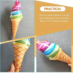 Inflatable Ice Cream Cone Photo Props for Water Park Vacation