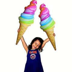 Inflatable Ice Cream Cone Photo Props for Water Park Vacation