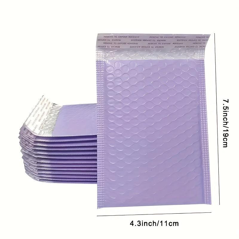 10pcs Purple Bubble Mailers Padded Poly Bubble Mailers