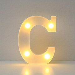 1pc LED Alphabet Light A - Birthday Wedding Christmas Gift Party Decoration