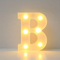 1pc LED Alphabet Light A - Birthday Wedding Christmas Gift Party Decoration