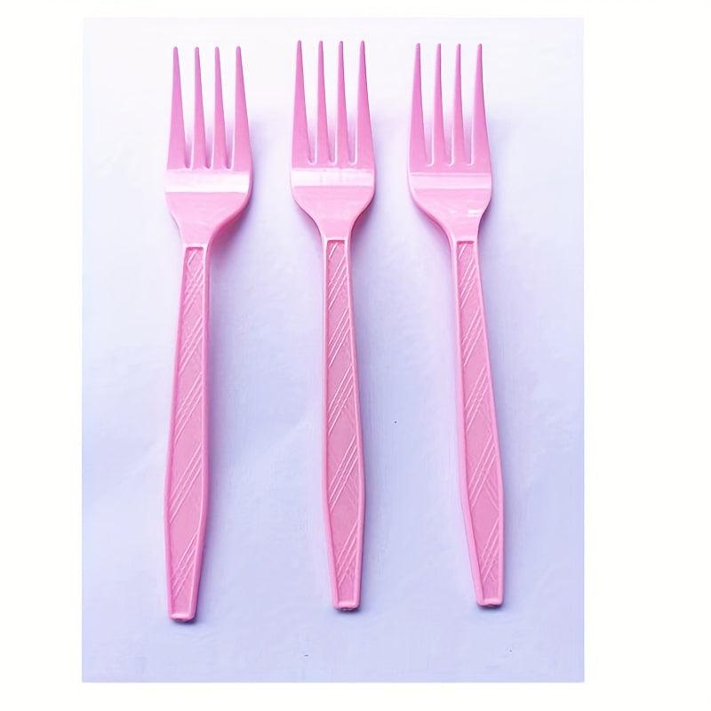 Pink Rose Golden Party Set - 20 Plates & 20 Cups