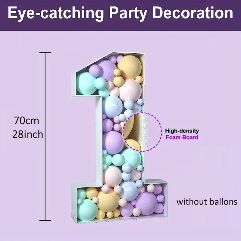 1pc 73cm Large Birthday Figure Balloon Filled Box Balloon
