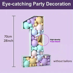 1pc 73cm Large Birthday Figure Balloon Filled Box Balloon