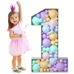 1pc 73cm Large Birthday Figure Balloon Filled Box Balloon