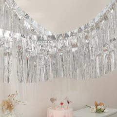 2pcs Rain Silk Curtain Tassel Party Decoration Set