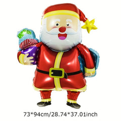 1pc Christmas Balloons Xmas Boy Satan Claus Snowman Elk Gingerbread Man