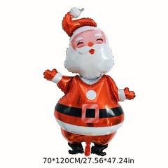 1pc Christmas Balloons Xmas Boy Satan Claus Snowman Elk Gingerbread Man