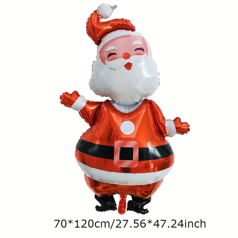 1pc Christmas Balloons Xmas Boy Satan Claus Snowman Elk Gingerbread Man