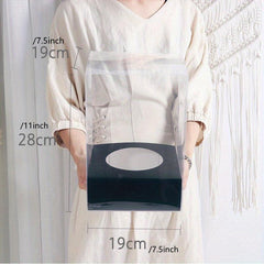 Panoramic Rose Preserved Flower in Square Transparent Packaging