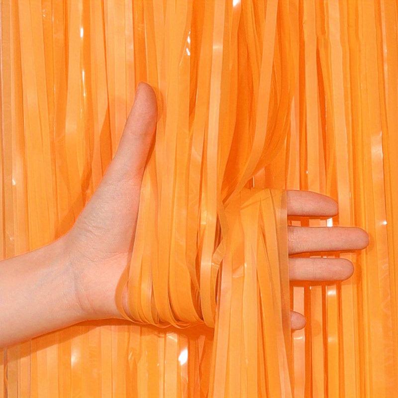 Sparkling Foil Tinsel Curtain for Birthday & Halloween Party Decoration