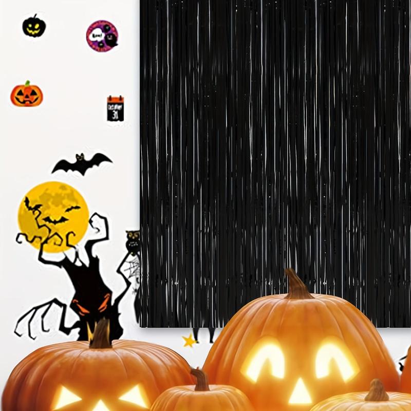 Sparkling Foil Tinsel Curtain for Birthday & Halloween Party Decoration