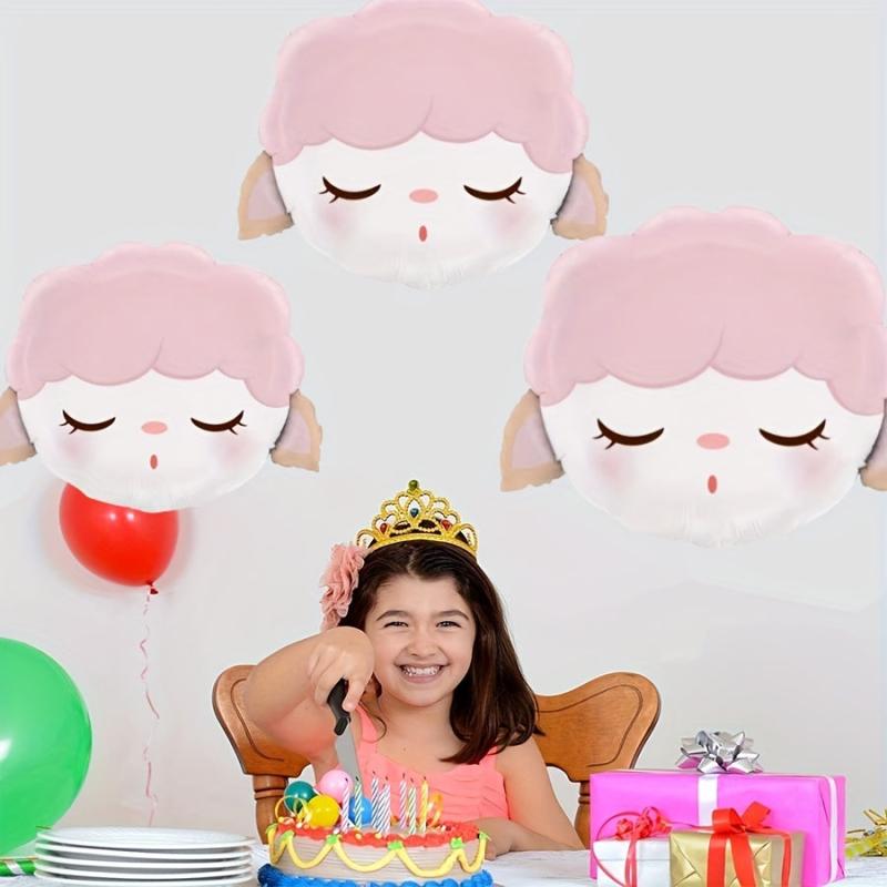 Cartoon Sheep Head Balloon - Party Decor & Supplies