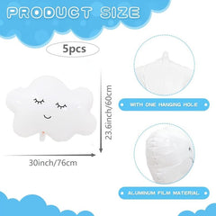 5pcs 30 Inch Cloud Balloon for Baby Shower Birthday Party Decorations