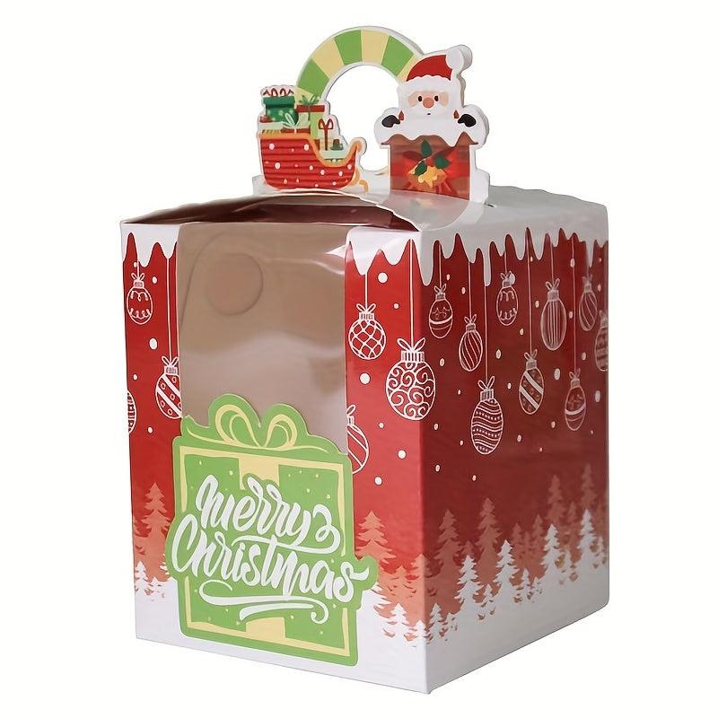 Christmas Dessert Cake Box w/ Inner Support