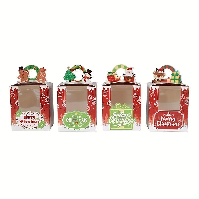 Christmas Dessert Cake Box w/ Inner Support