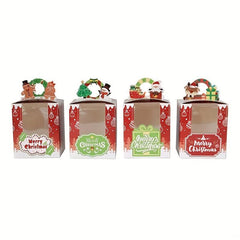 Christmas Dessert Cake Box w/ Inner Support