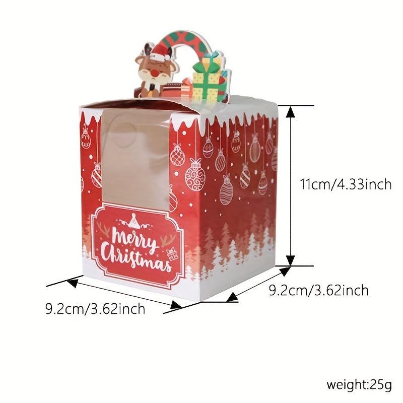 Christmas Dessert Cake Box w/ Inner Support