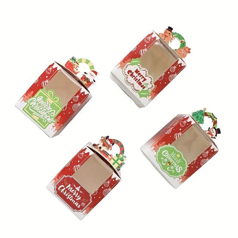 Christmas Dessert Cake Box w/ Inner Support