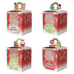 Christmas Dessert Cake Box w/ Inner Support