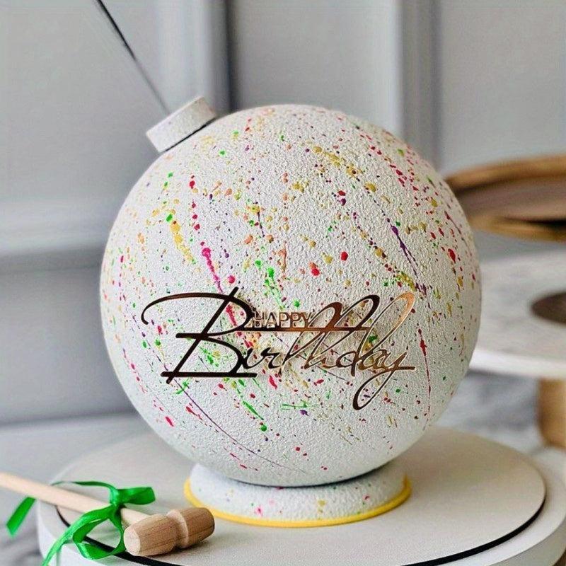 Happy Birthday Cake Topper Acrylic Decoration Party Supplies