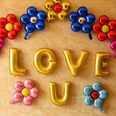 1pc Flower Balloon Aluminum Foil Birthday Decor Supplies