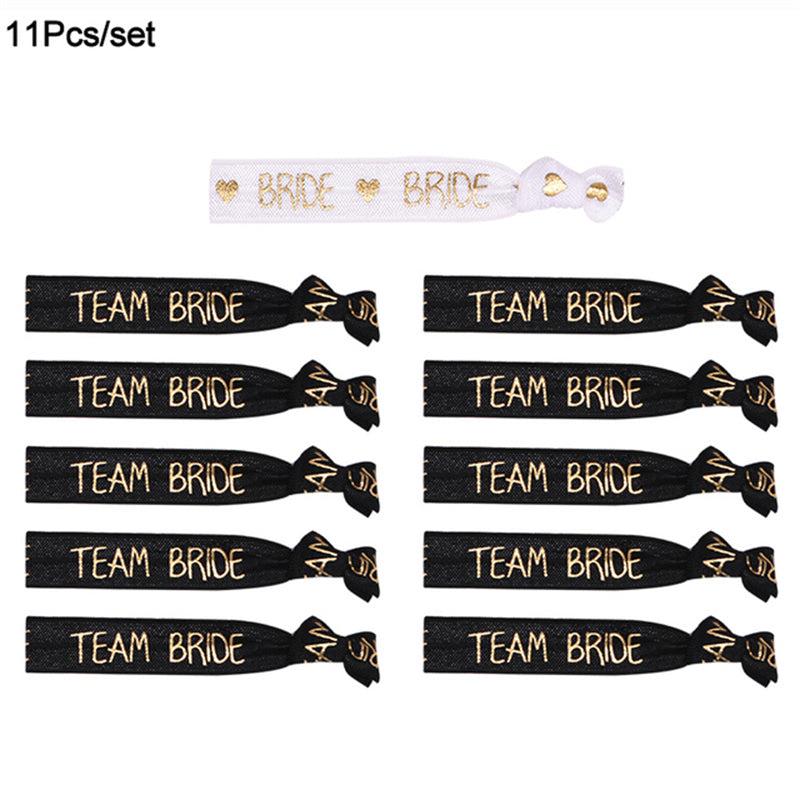 11pcs Team Bride Bracelets for Bachelorette Parties