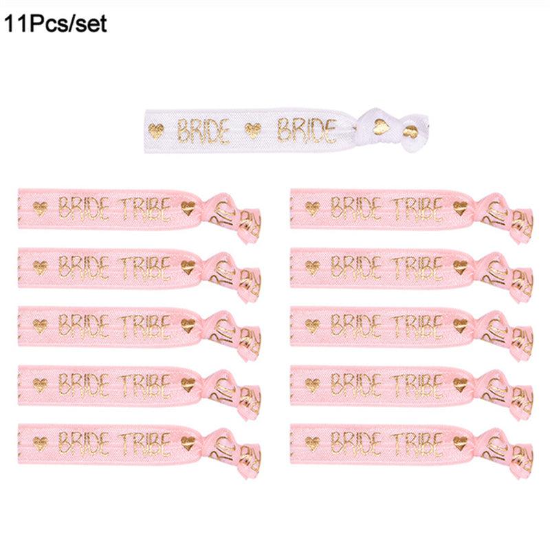11pcs Team Bride Bracelets for Bachelorette Parties