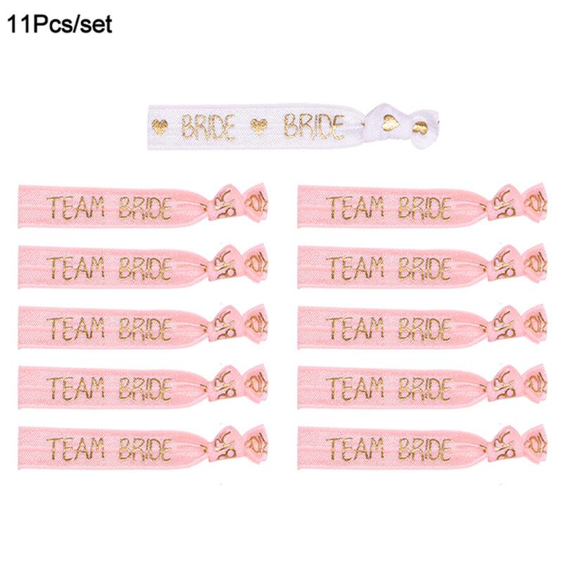 11pcs Team Bride Bracelets for Bachelorette Parties