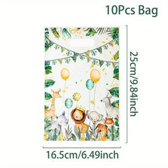 10pcs Mermaid Party Candy Bag Holiday Birthday Party Gift Wrapping Supplies